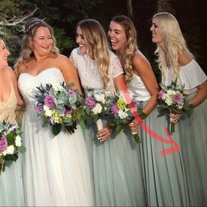 Jenny Yoo floor length tulle skirt